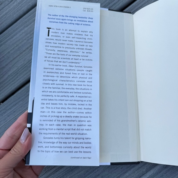 Everyday Survival Hardcover Book by Laurence Gonzales - Picture 15 of 17